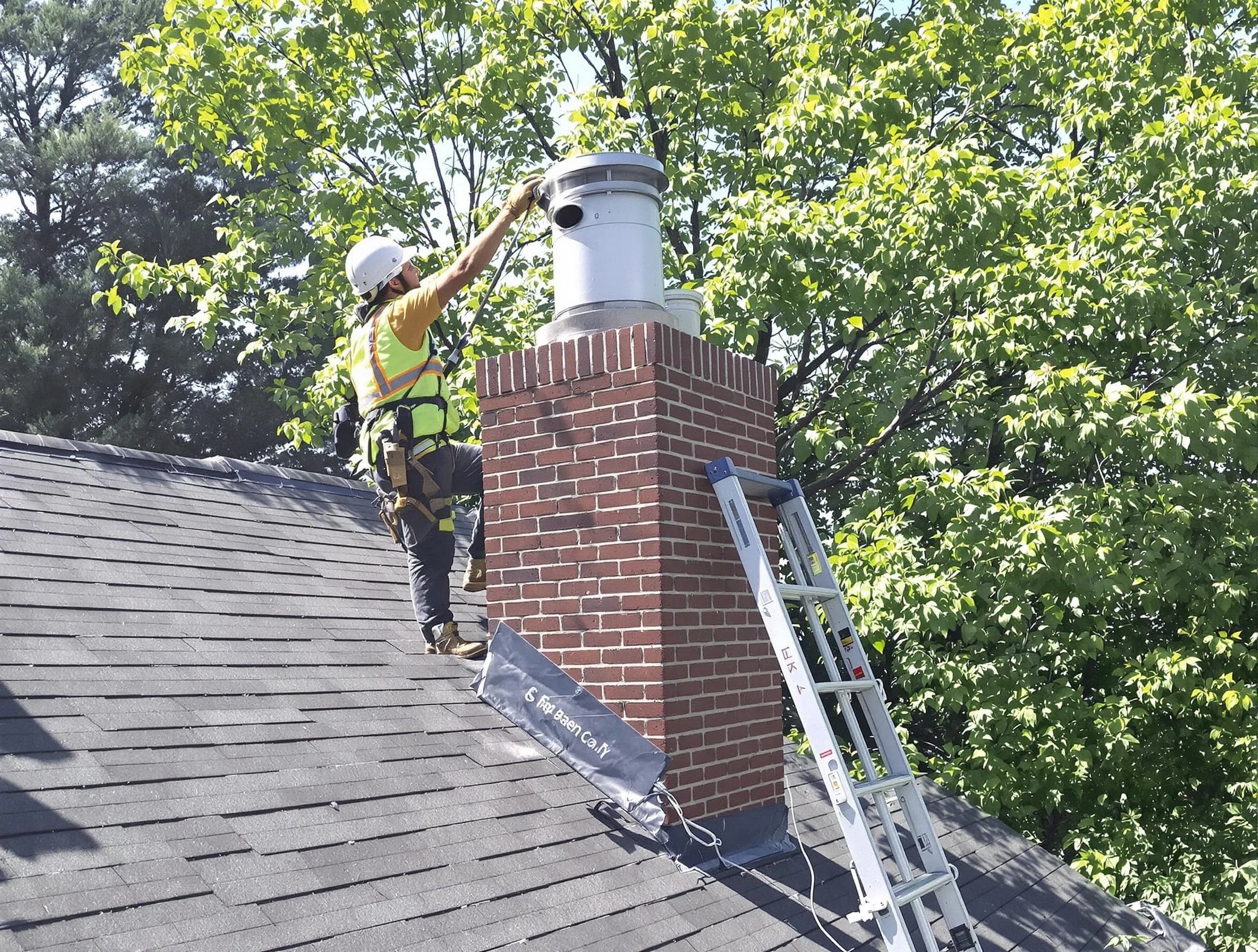 Chimney liner inspection by Monroe Chimney Sweep in Monroe, NJ